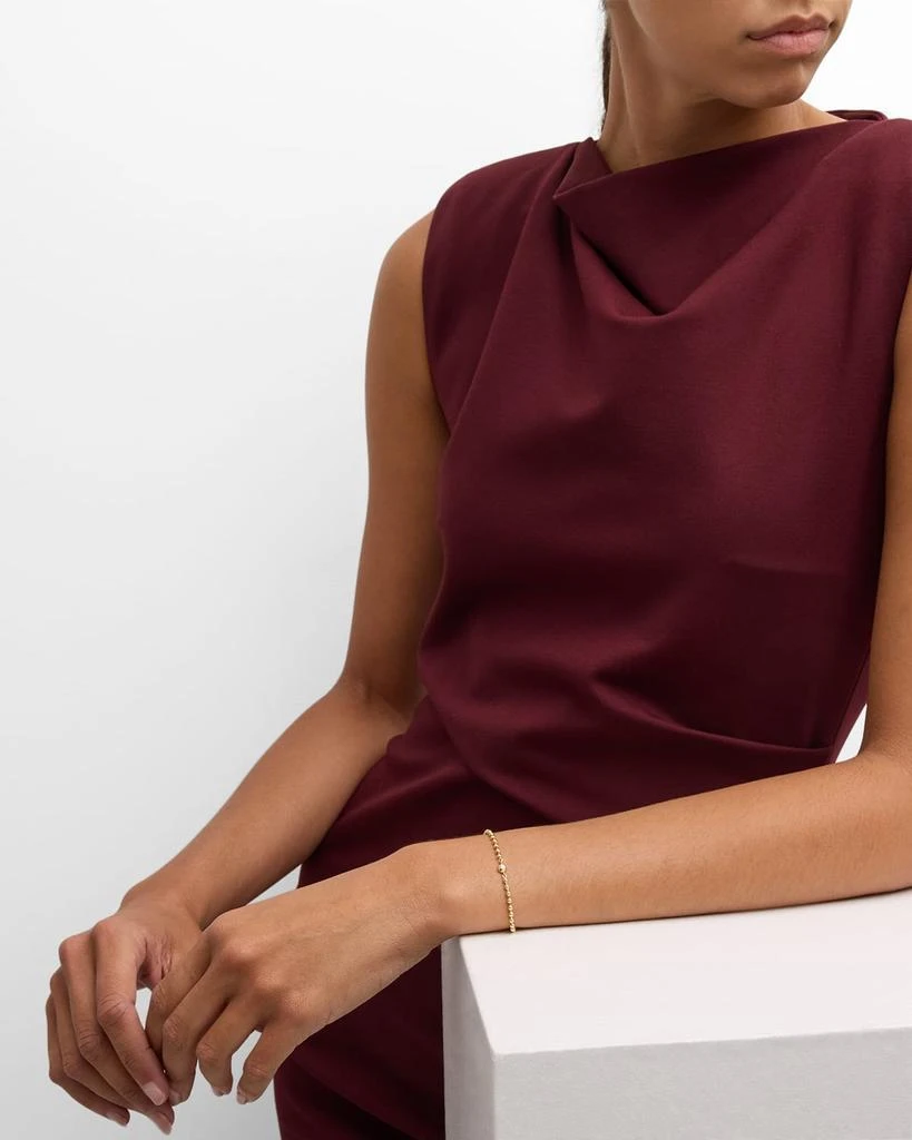 POPPY FINCH 14K Yellow Gold Bead Diamond Dome Bracelet 5