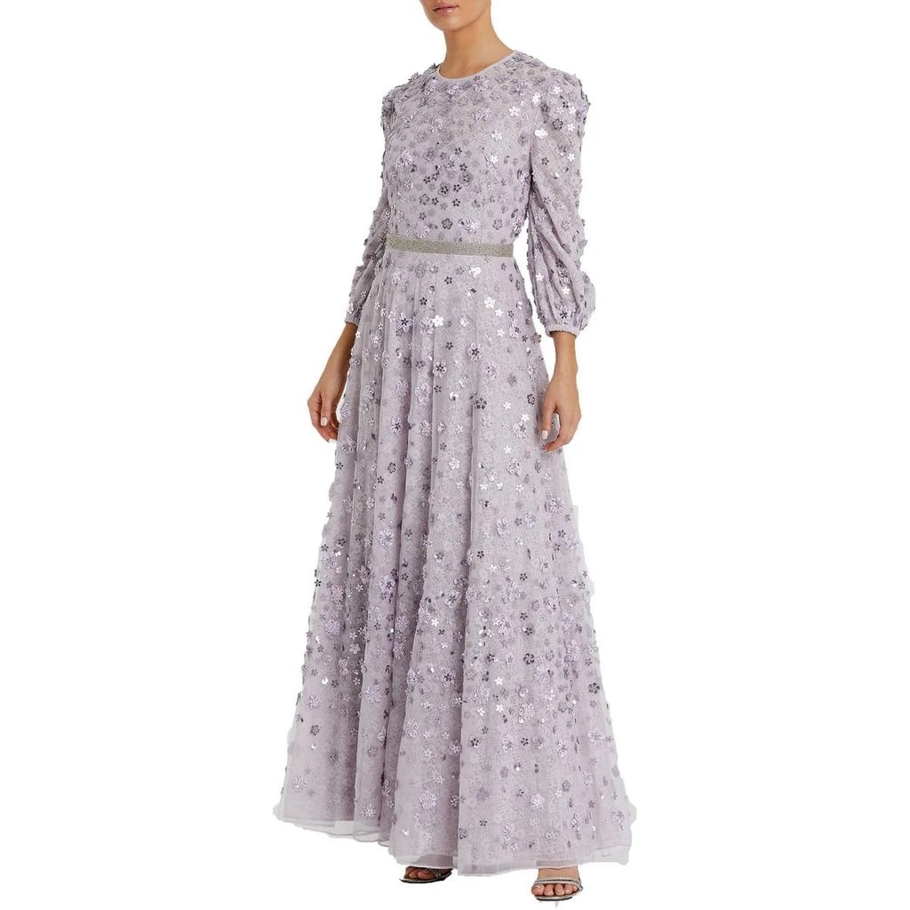 Mac Duggal Womens Lace Embellished Evening Dress 1