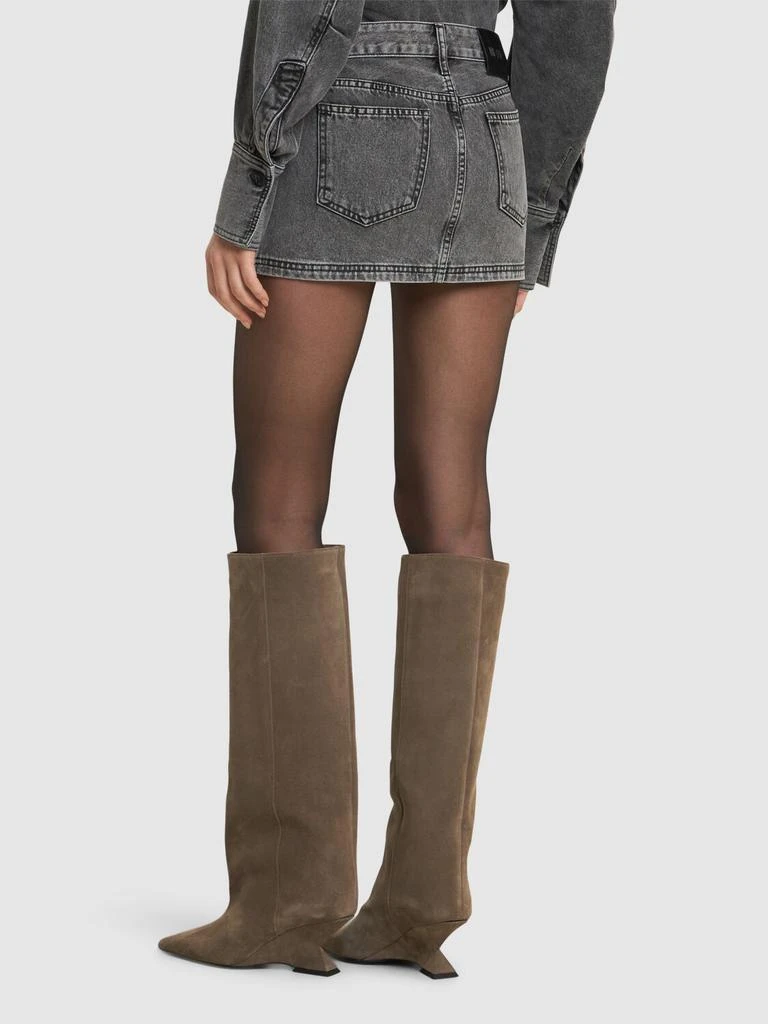 The Attico Multi-pocket Denim Mini Skirt 2