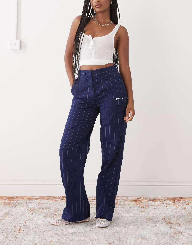 Adidas adidas Originals trousers in navy pinstripe 1