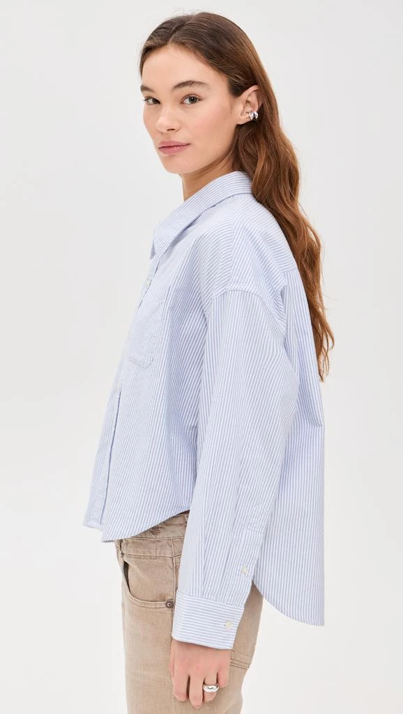 Denimist Cropped Button Front Shirt 3