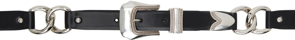 Toga Pulla Black Ring Chain Belt 1