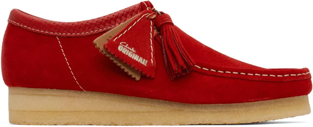 Clarks Red Wallabee Derbys 1