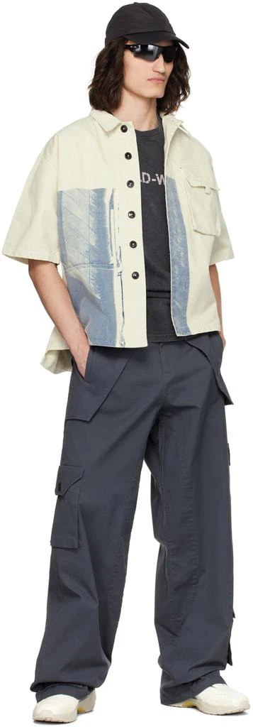 A-COLD-WALL* Off-White & Indigo Printed Shirt 4