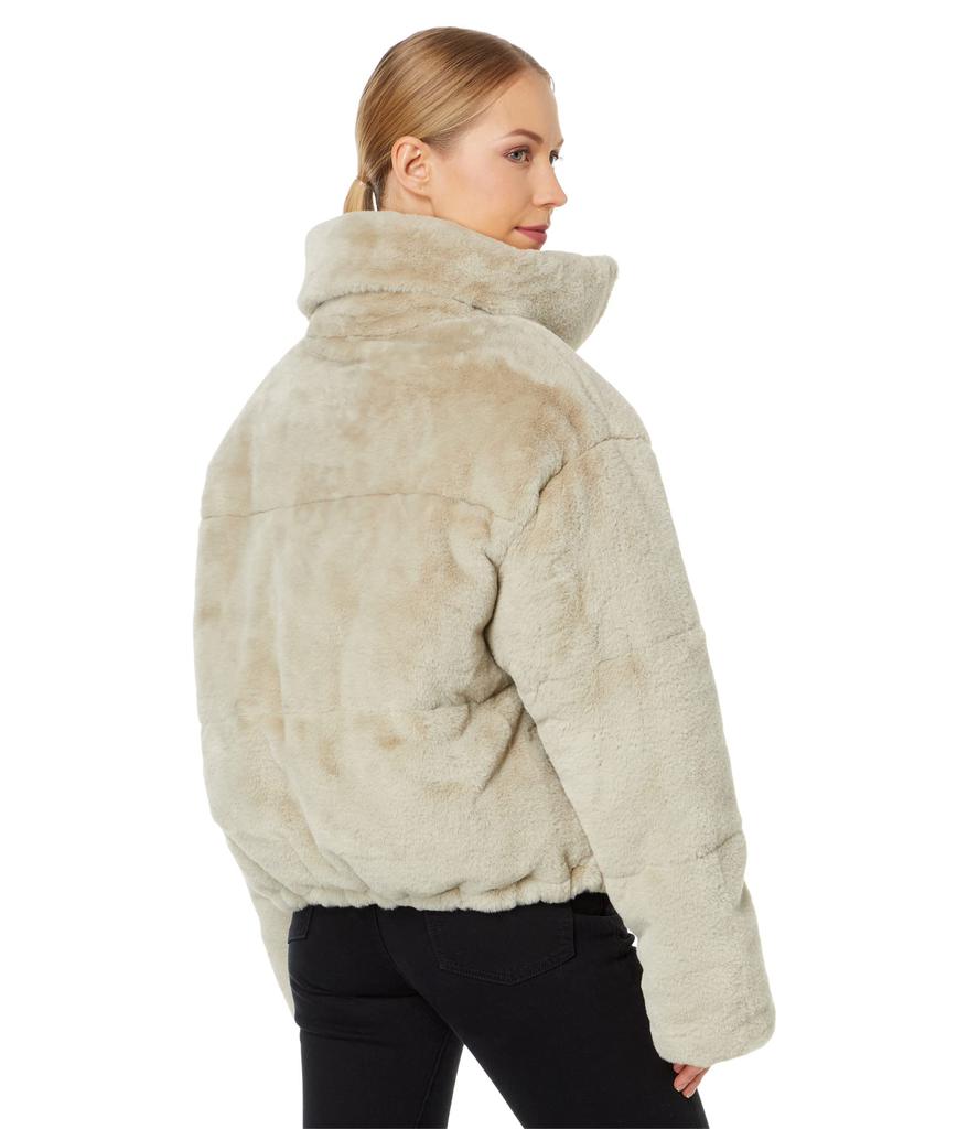 APPARIS Billie Zip Front Short Faux Fur Coat