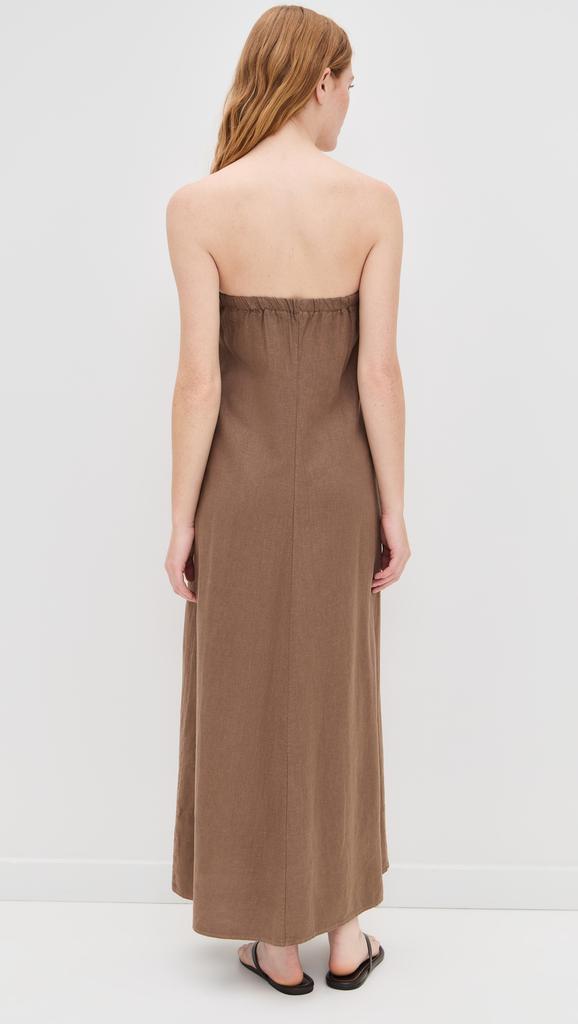 Stateside Linen Column Maxi Dress