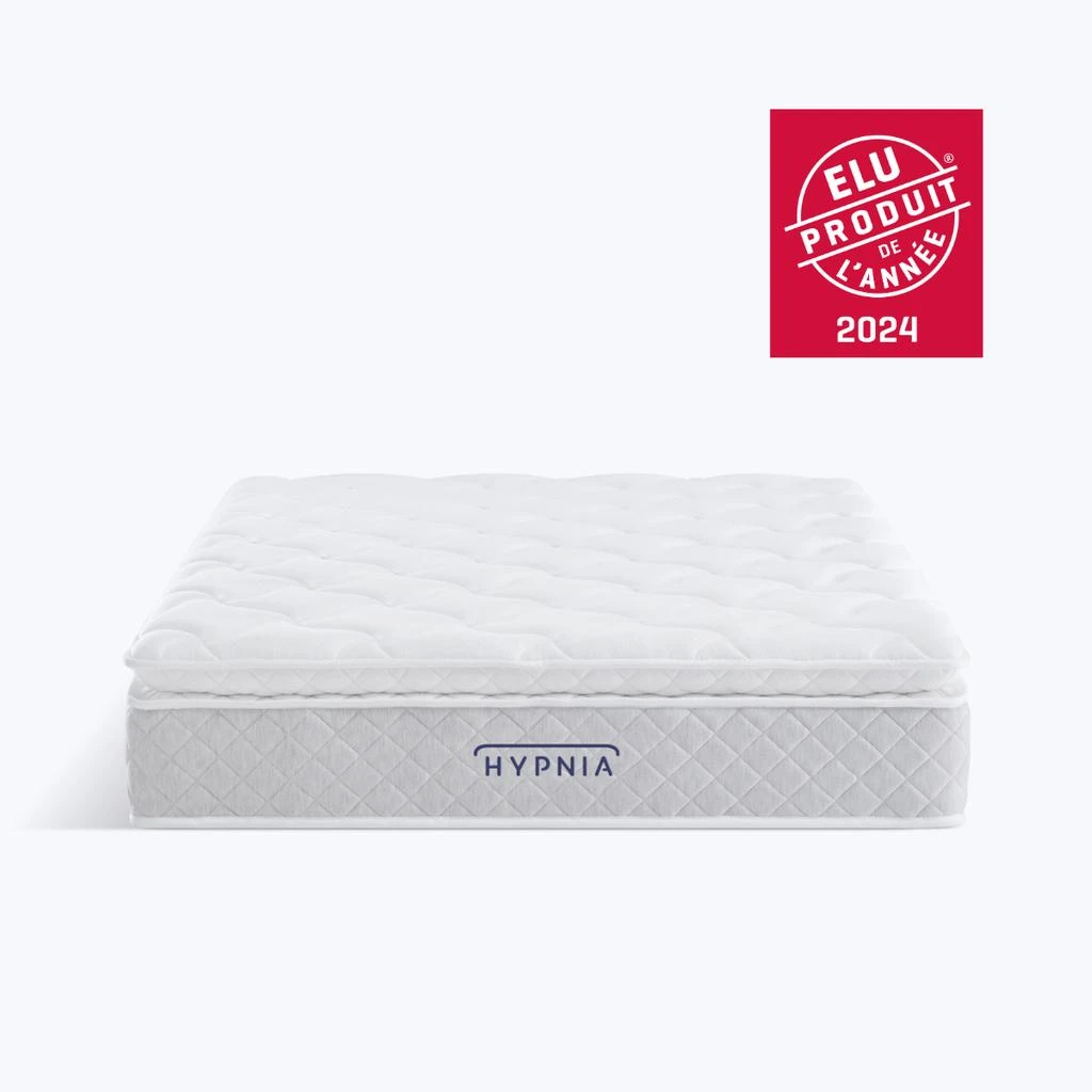 Hypnia Ensemble Matelas Ressorts Et Sommier Tapissier Gris Bi-Bloc 3