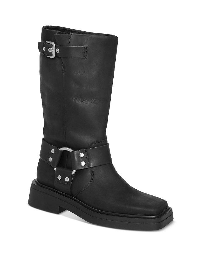 Vagabond Shoemakers Women's Eyra Square Toe Biker Style Block Heel Boots