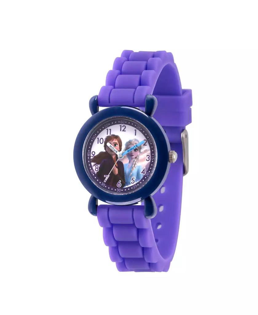 ewatchfactory Disney Frozen 2 Elsa, Anna Girls' Blue Plastic Time Teacher Watch 32mm