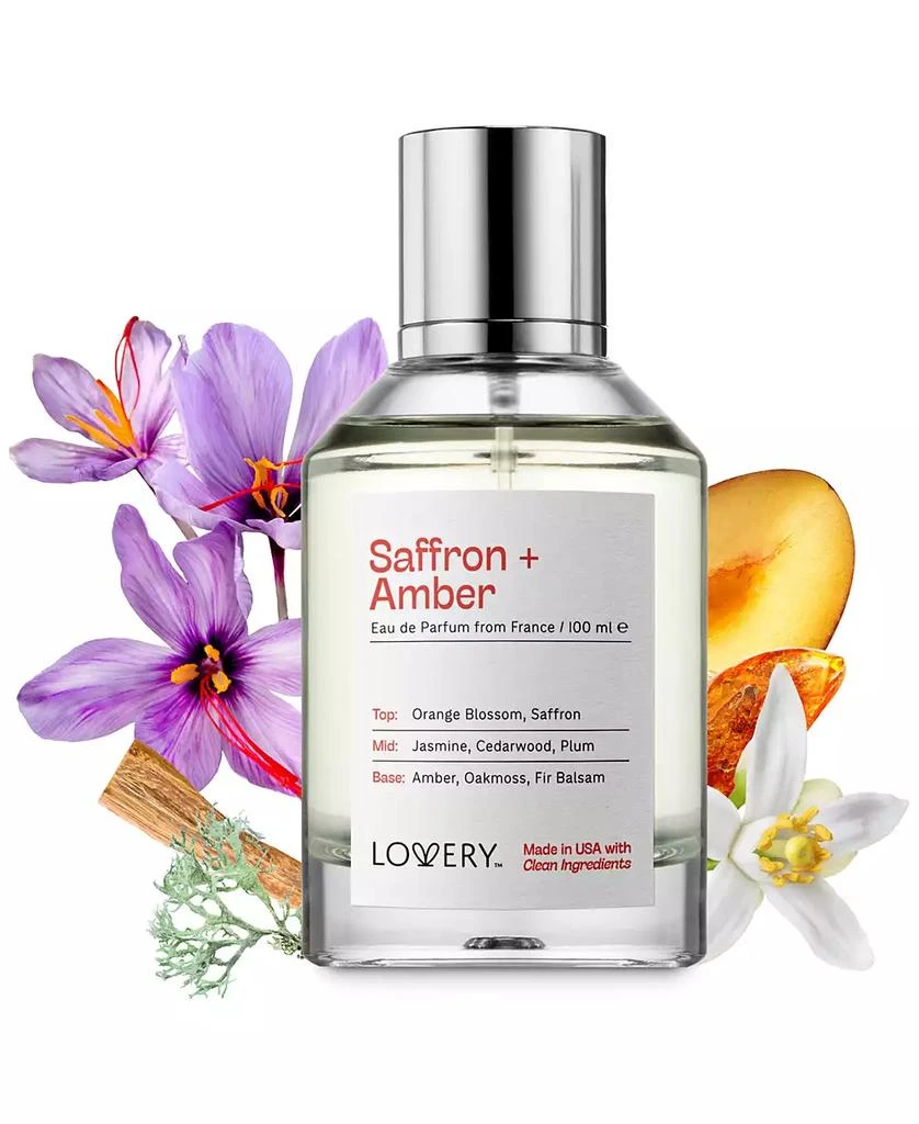 Lovery Saffron + Amber Eau de Parfum, 3.4 oz. 2