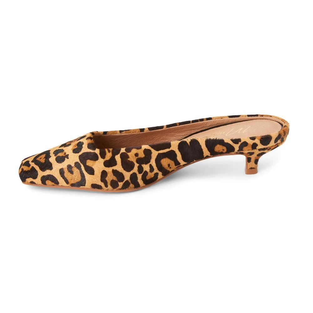 Matisse Classy Leopard Square Toe Kitten Heel Mules 3