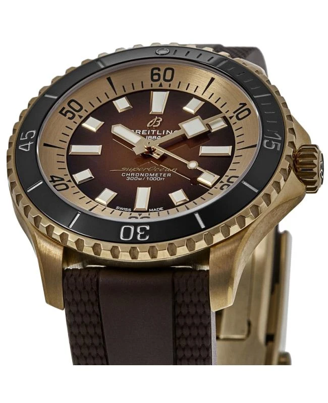 BREITLING Breitling Superocean Automatic 44 Brown Dial Bronze Rubber Strap Men's Watch N17376201Q1S1 2