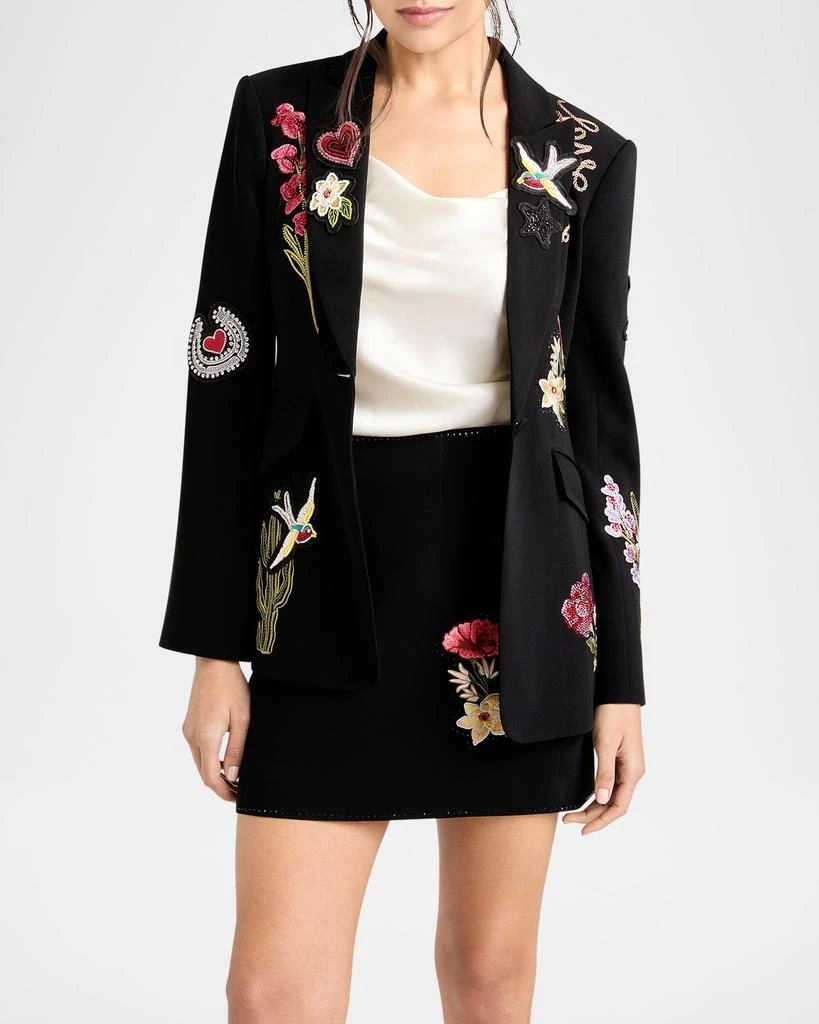 Cinq a Sept Cheyenne Embroidered Western Amour Blazer 4