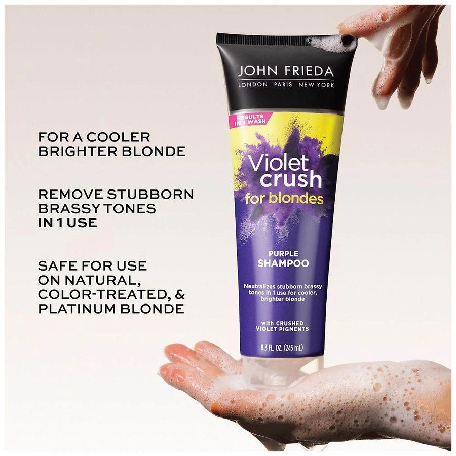 John Frieda Violet Crush For Blondes Purple Shampoo 3