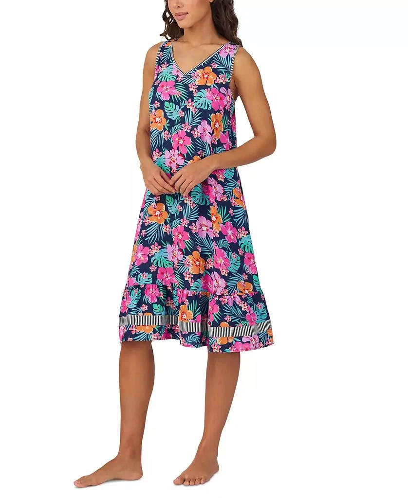 Cuddl Duds Women's Sleeveless Floral Midi Nightgown 3