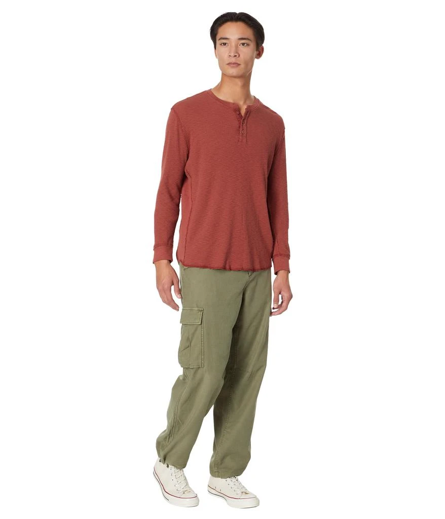 Lucky Brand Garment Dye Thermal Henley 4