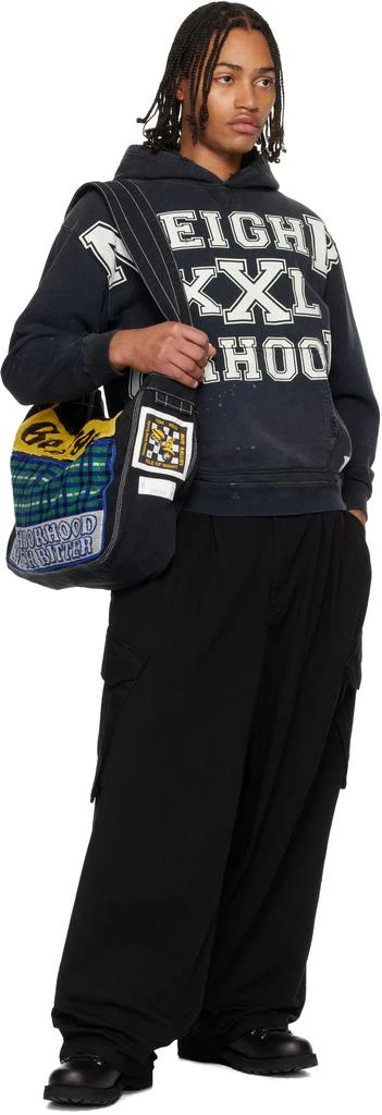 NEIGHBORHOOD Black Newspaper Mod Bag 4