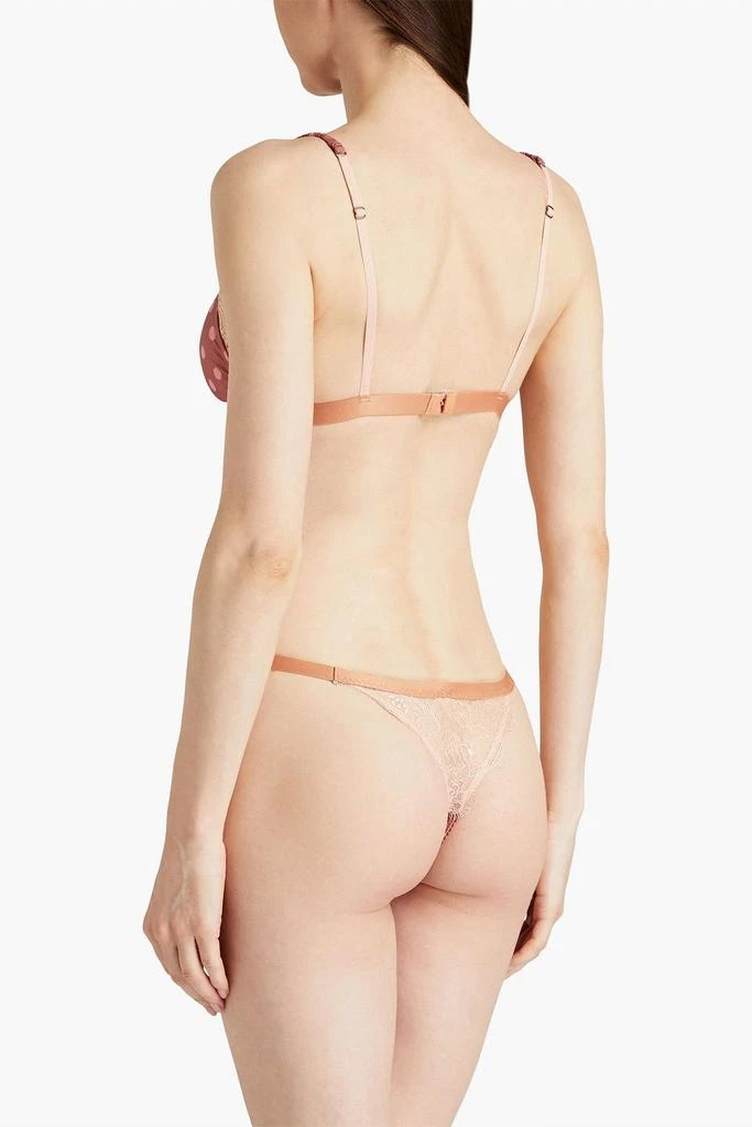 LOVE STORIES Filippa polka-dot stretch triangle bra 3