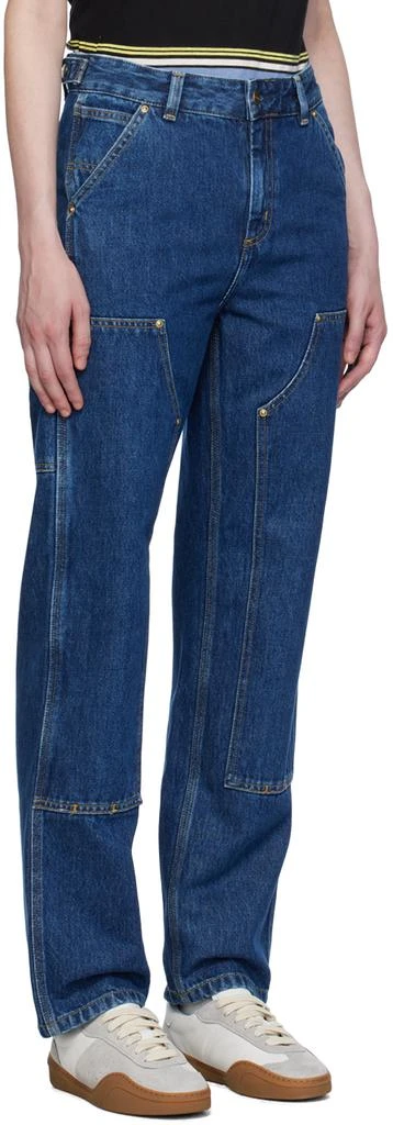 Carhartt WIP Blue Nashua Double Knee Jeans 2