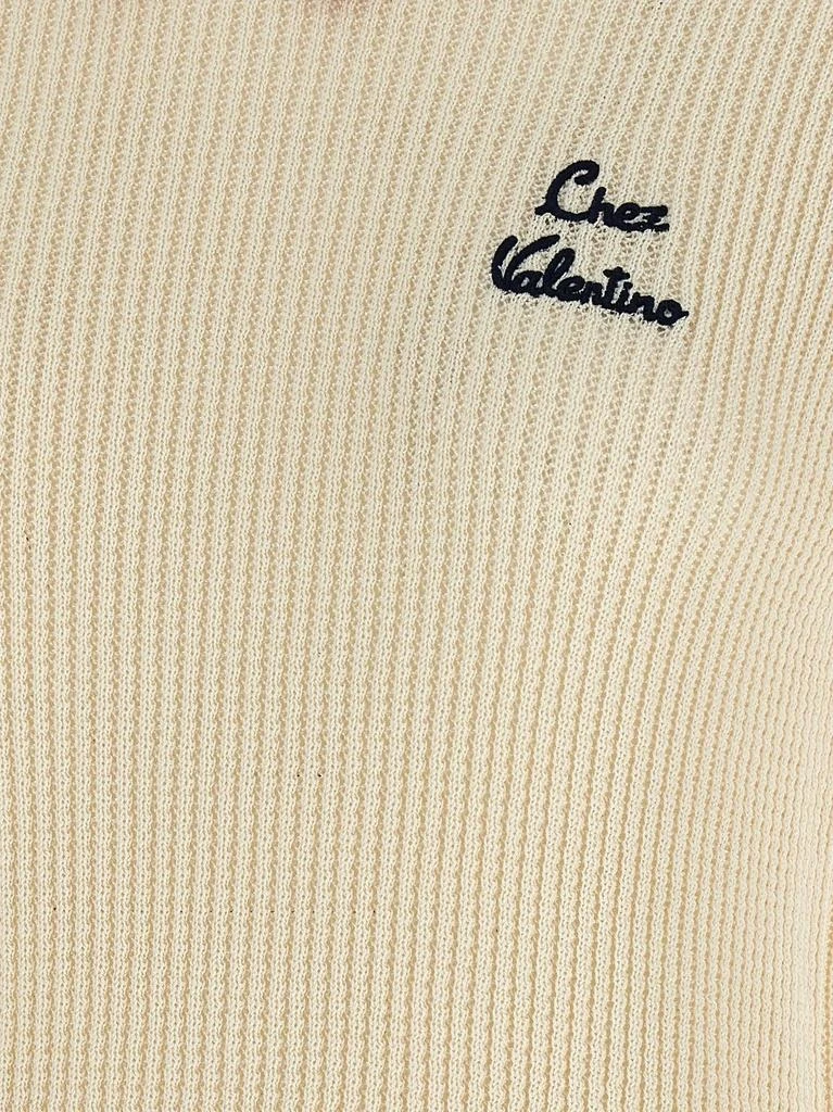 Valentino Valentino Bow Detailed Short-Sleeved Jumper 4