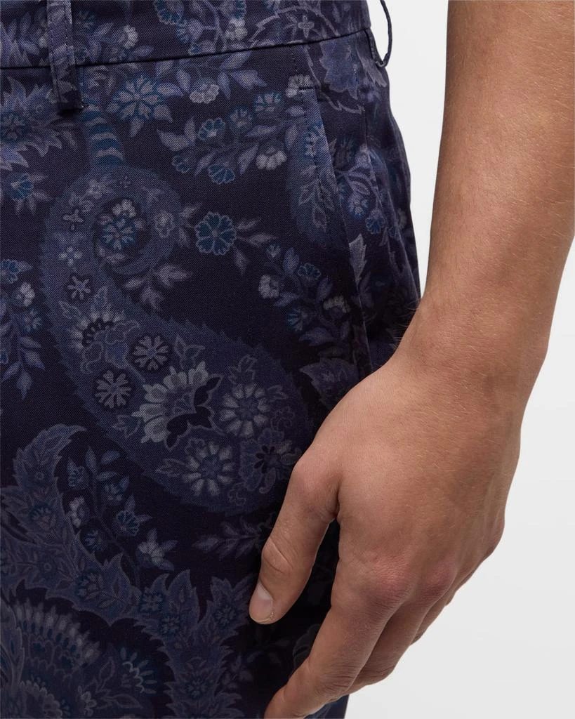 ETRO Men's Lightweight Paisley Trousers 5