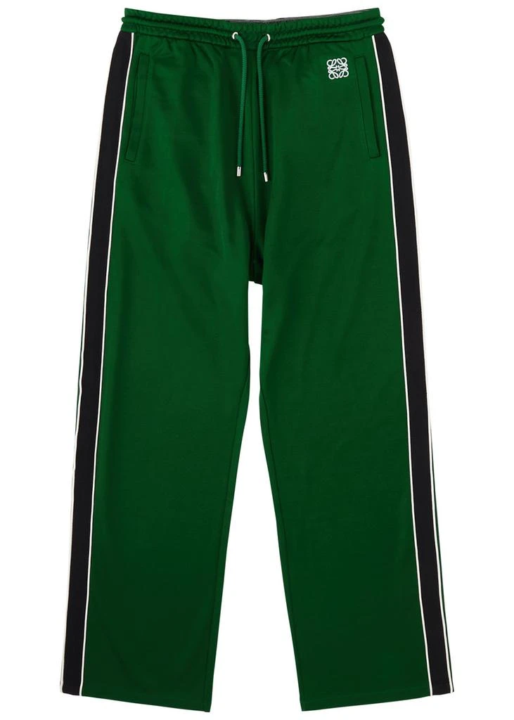 Loewe Anagram-embroidered satin-jersey track pants 1