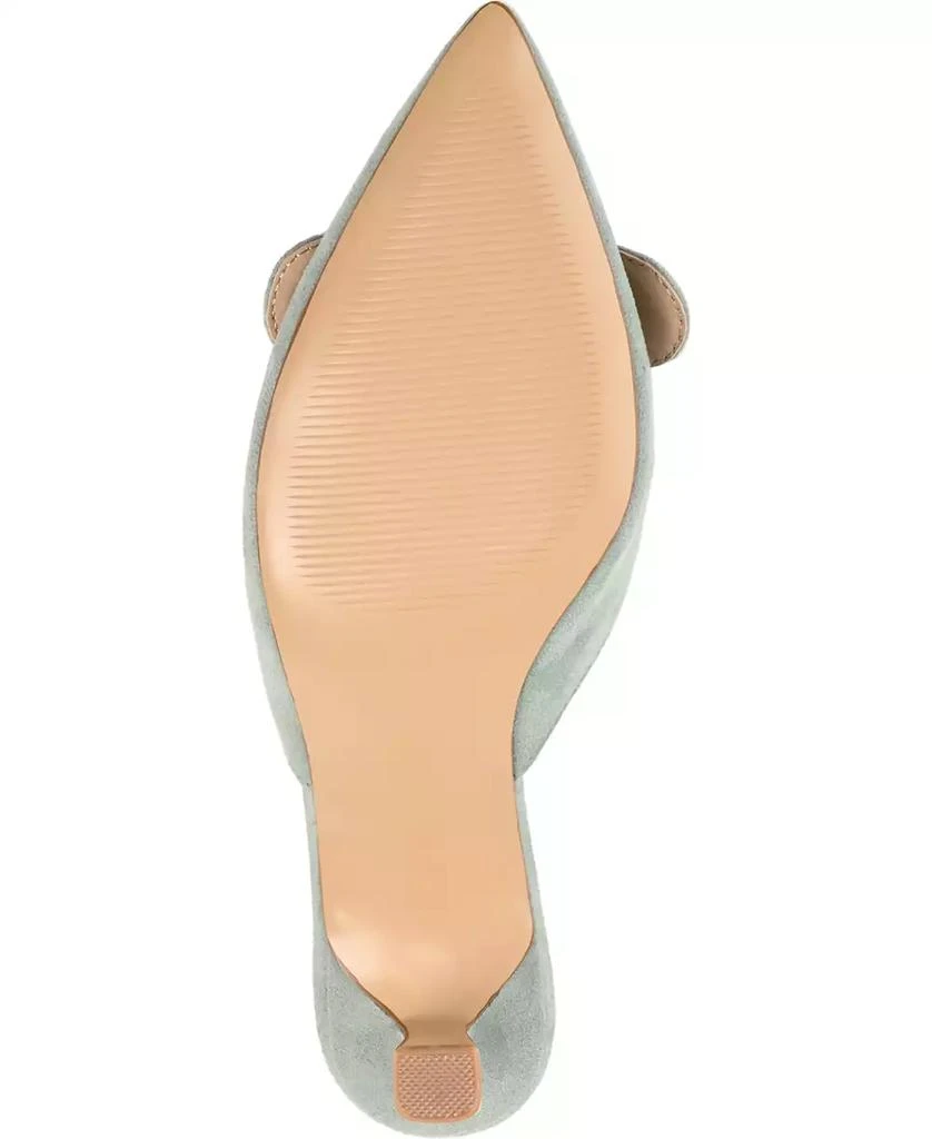 Journee Collection Women
s Vianna Buckle Slip On Heels 5