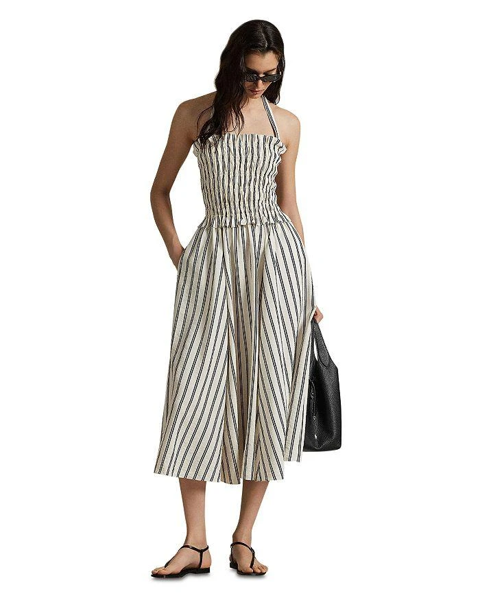 Ralph Lauren Striped Silk Blend Dress 1