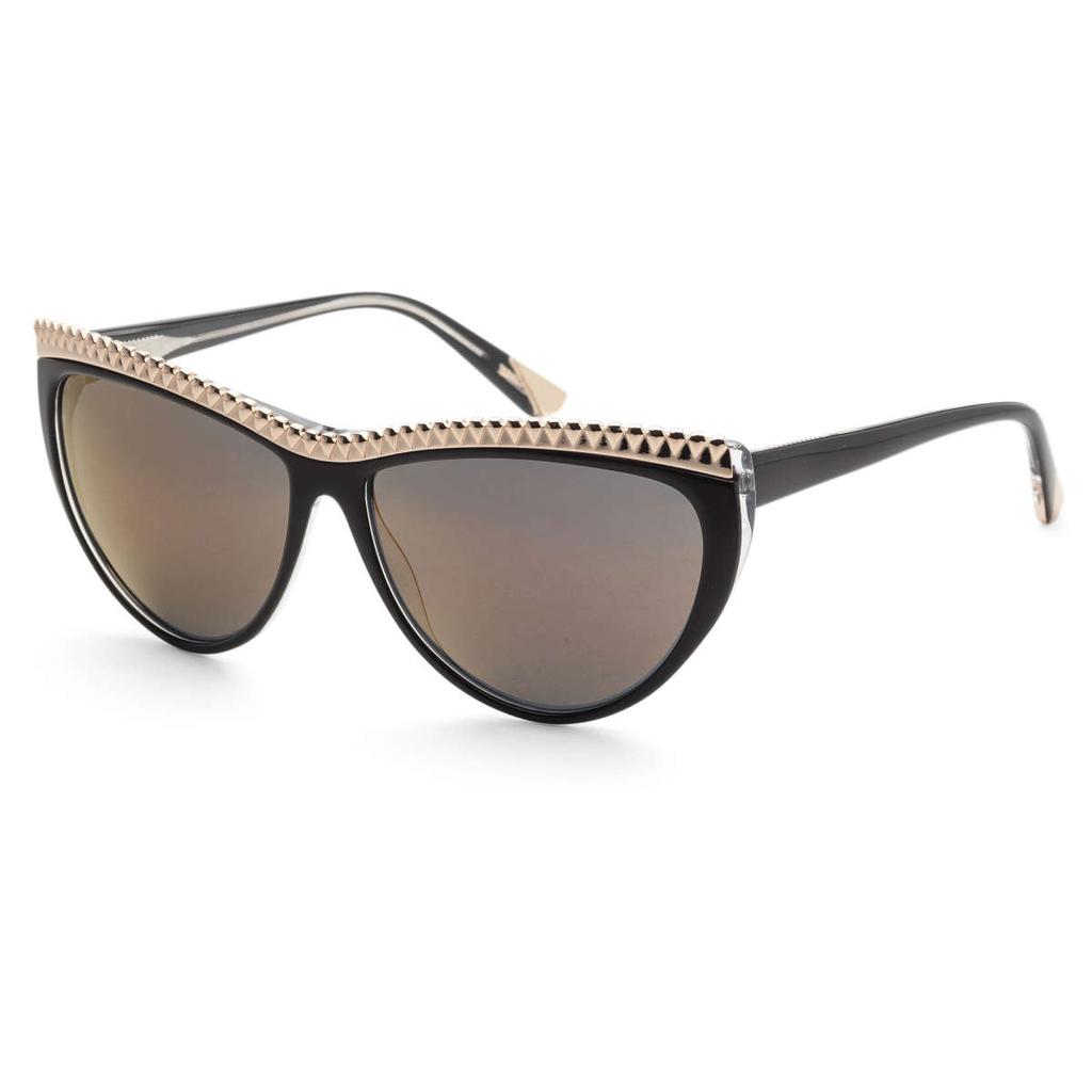 L.A.M.B. L.A.M.B. Women's Black Cat-Eye Sunglasses