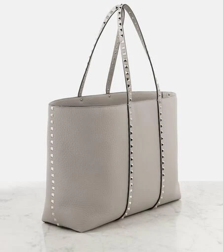 Valentino Rockstud Large leather tote bag 4