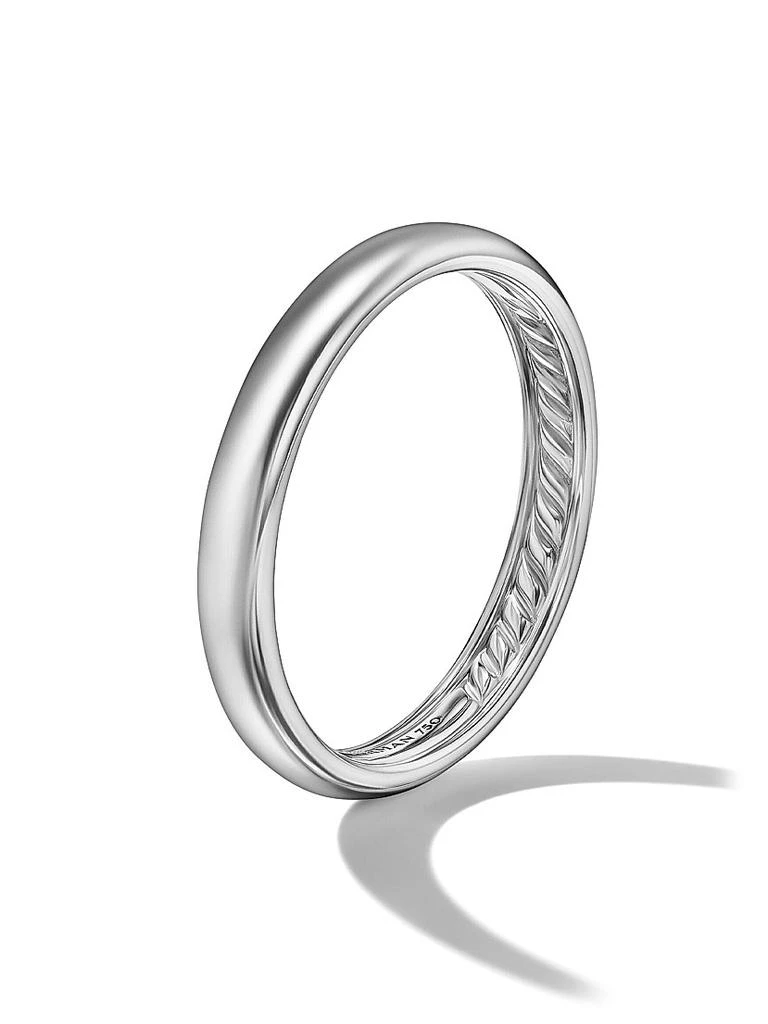David Yurman Classic Band Ring in 18K White Gold, 3.5MM 2