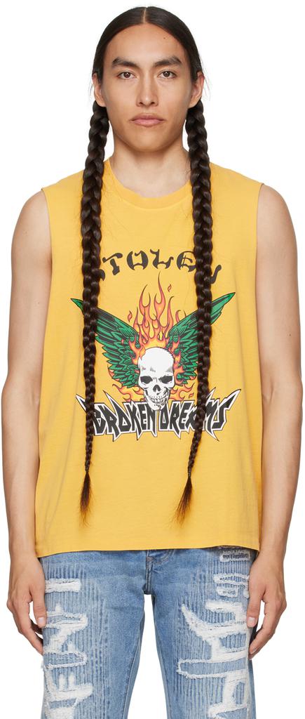 Stolen Girlfriends Club Yellow 'Broken Dreams' Tank Top