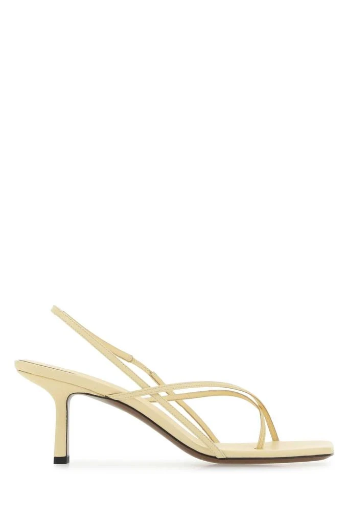 NEOUS Cream Leather Shamali Sandals 1