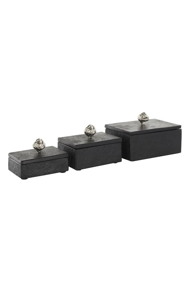 UMA Contemporary Set of 3 Decorative Marble Boxes 4