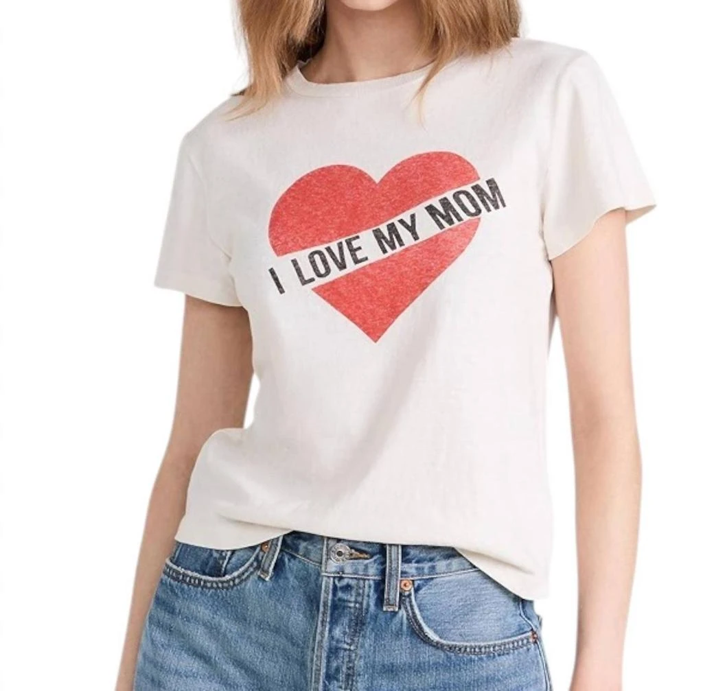 Re/Done Re/Done - I love My Mom Classic Tee 1
