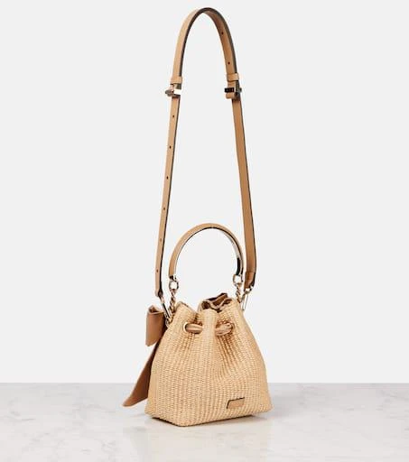 Jimmy Choo Bon Bon raffia bucket bag 4