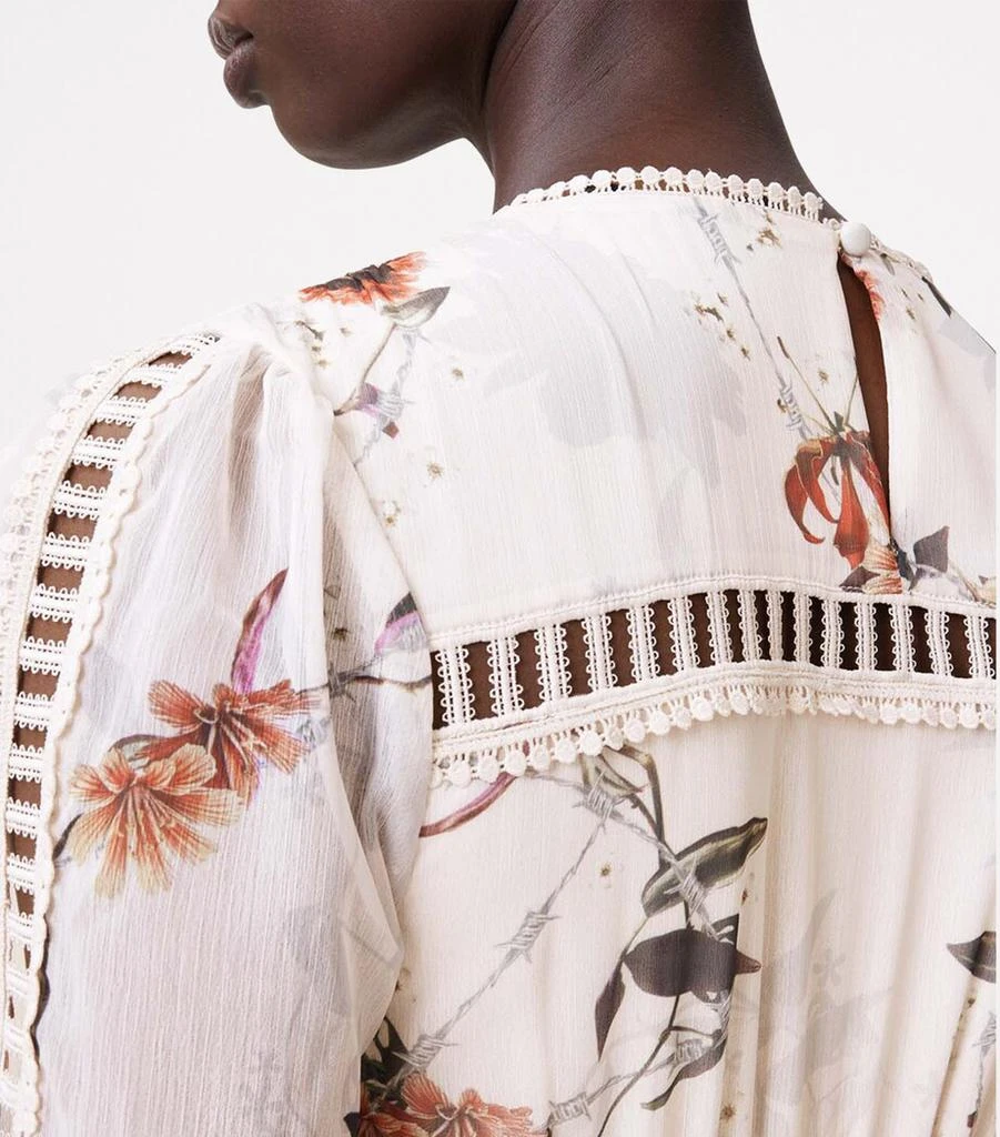 ALL SAINTS Floral Zora Midi Dress 8