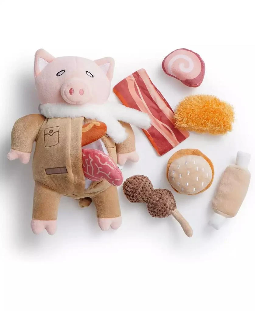 Nocciola 9-in-1 Pig Plush Dog Toys,Funny Piggy Puzzle Toy with 8 Pork Food Squeaky
Crinkle Toys,Stimulating Enrichment Toys for Small Medium Dogs