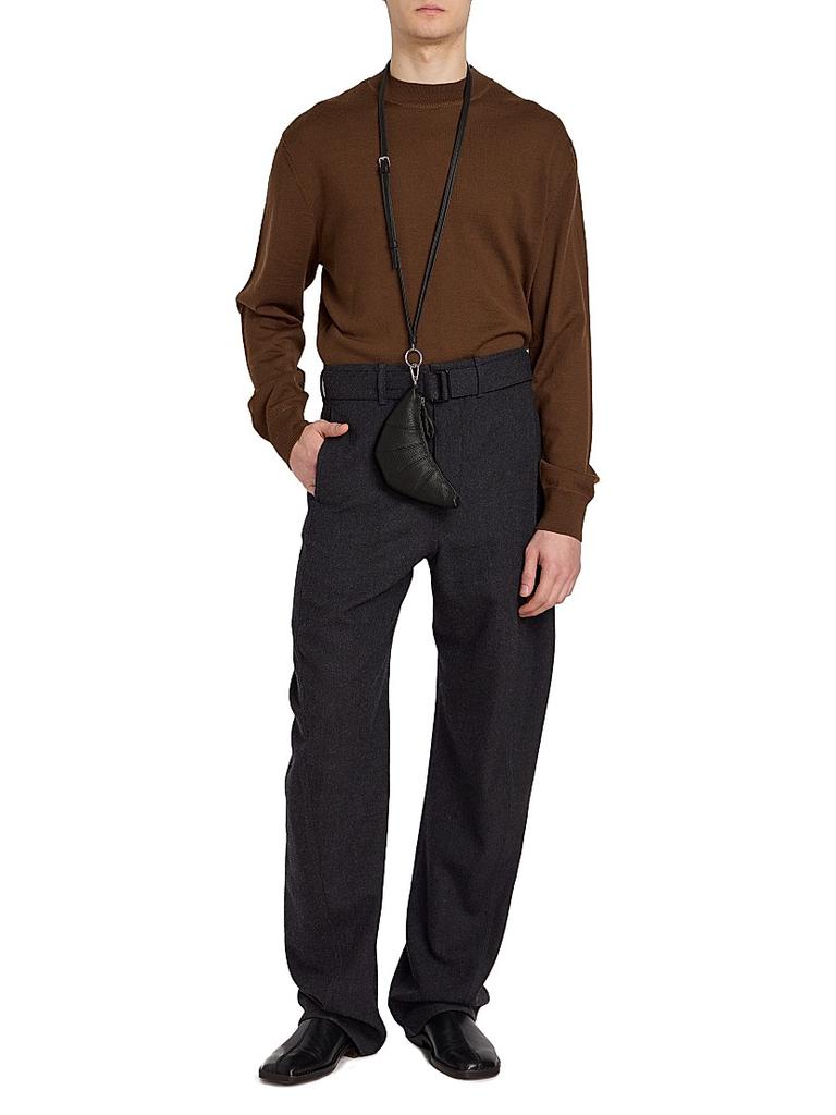 Lemaire Croissant Leather Crossbody