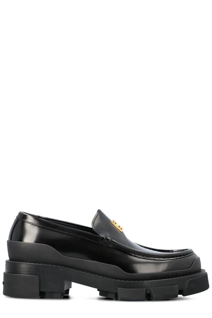 Givenchy Givenchy Terra Logo Plaque Slip-On Loafers 1