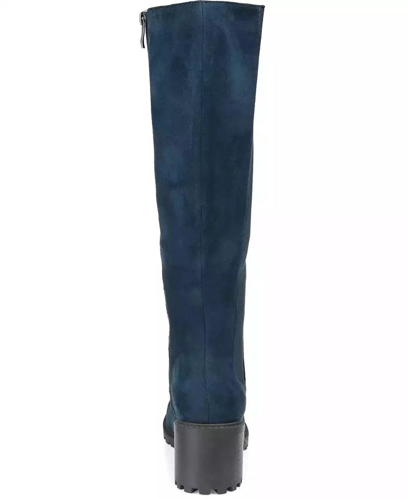 Journee Collection Women's Jenicca Extra Wide Calf Lace Up Boots 8