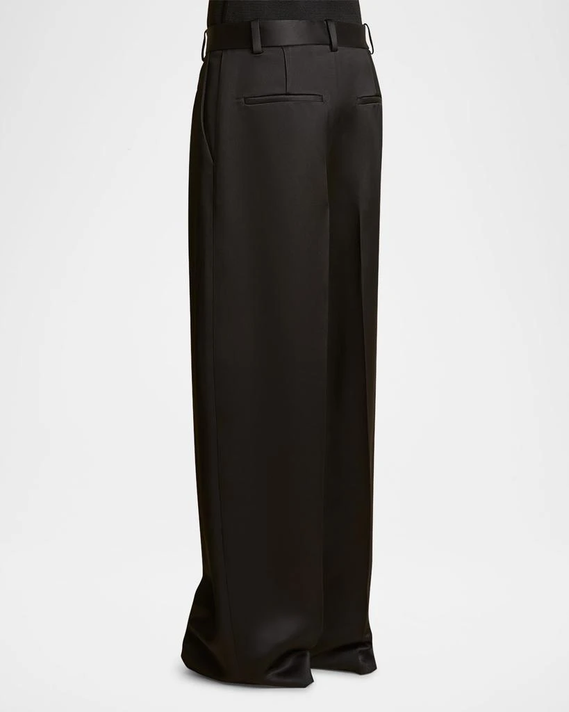 Khaite Marinta Pintuck Wide Leg Pants 3