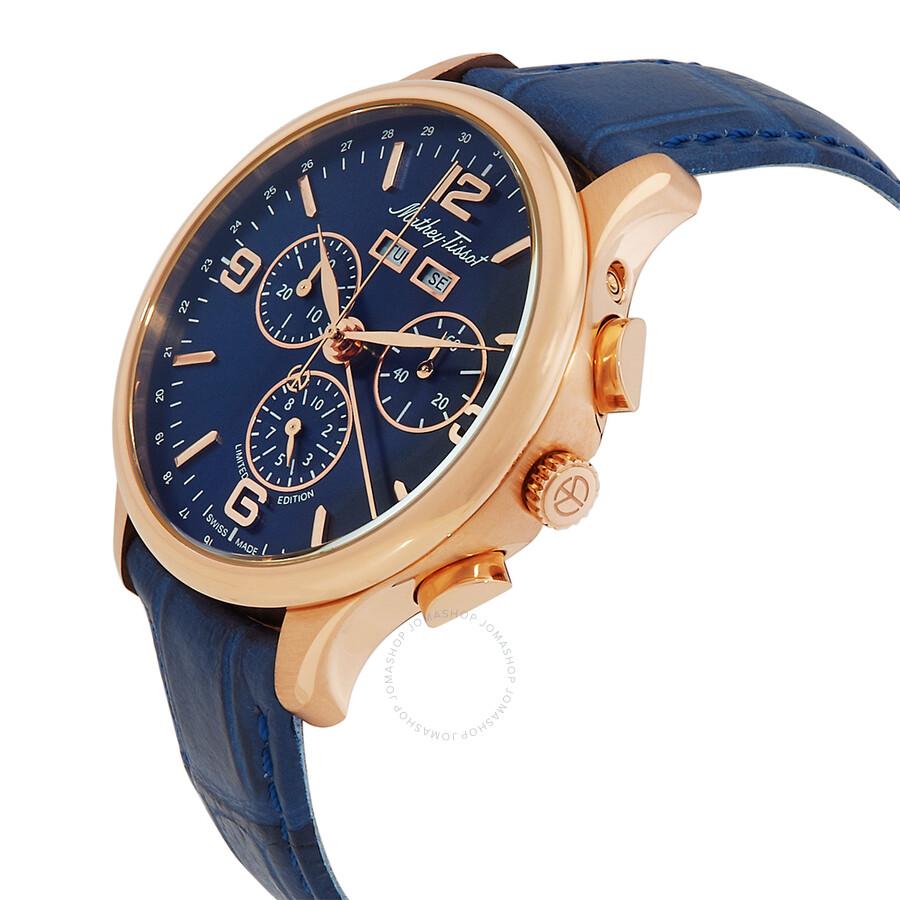 Mathey-Tissot Edmond Chronograph Quartz Blue Dial Men's Watch H1886CHPBU