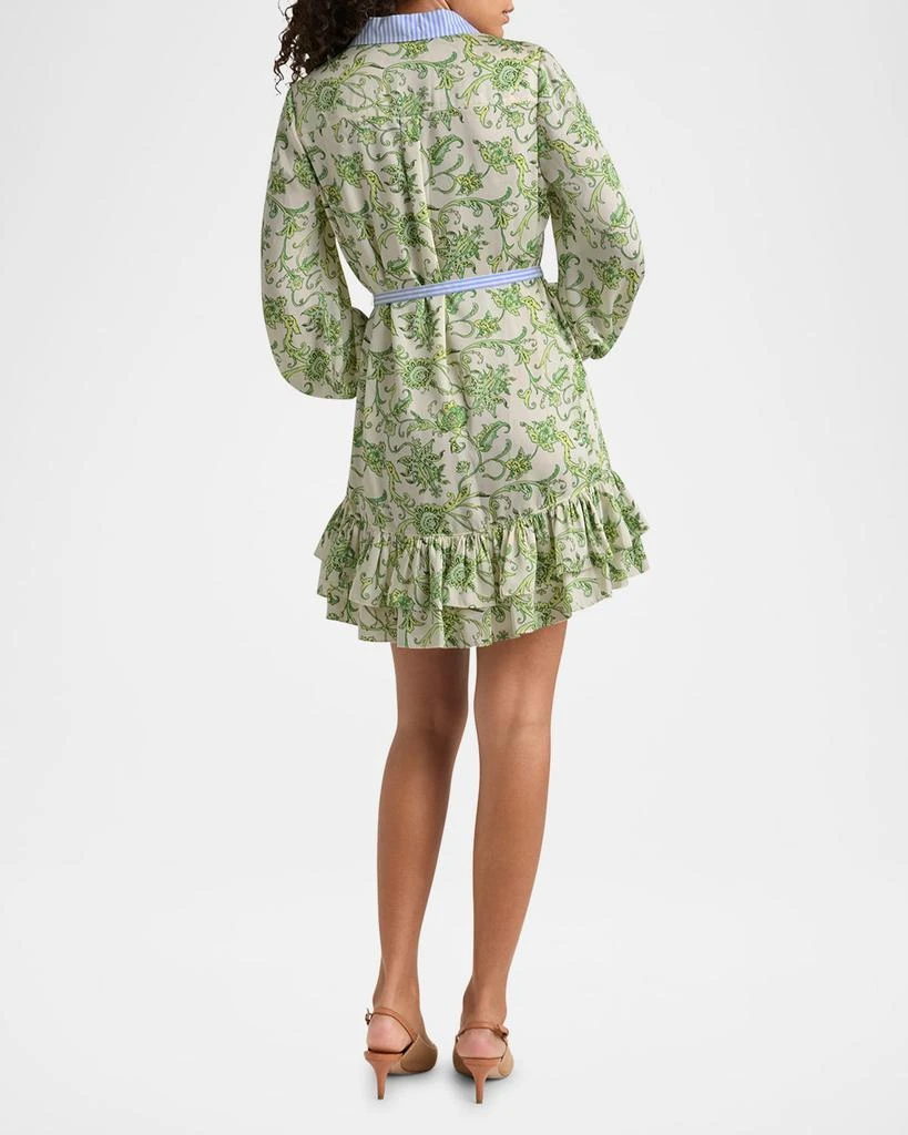 Cinq a Sept Tirza Paisley Long-Sleeve Mini Dress 3