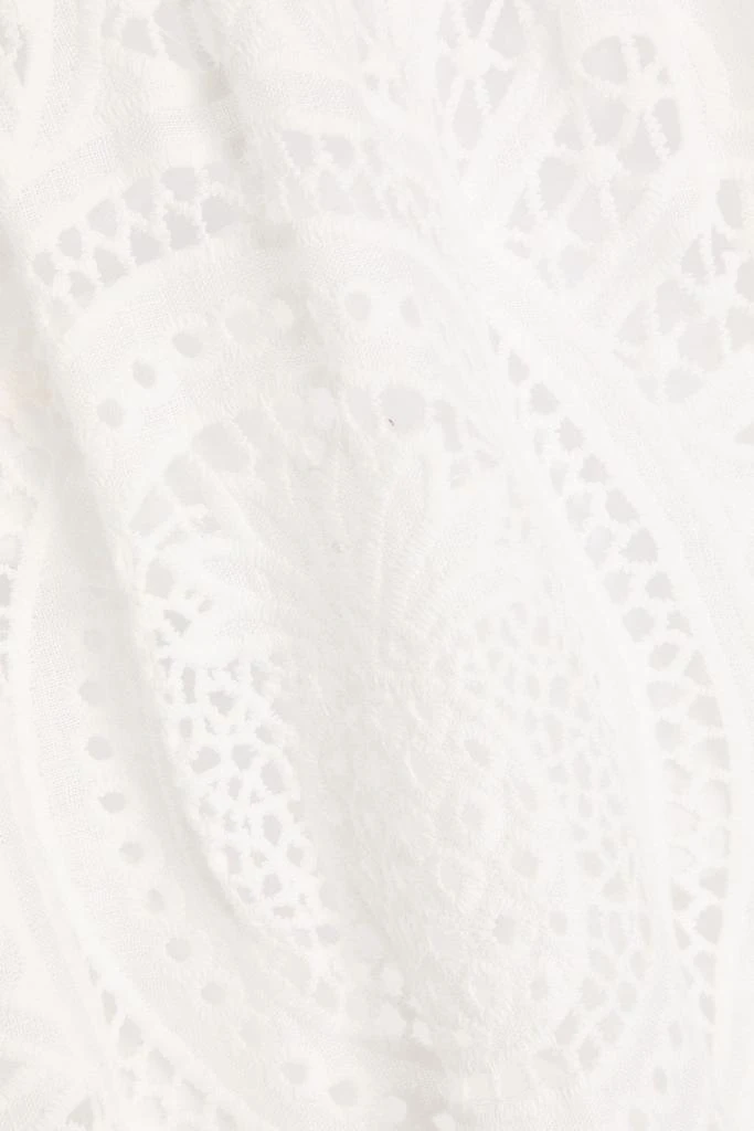 Zimmermann Cutout broderie anglaise linen mini dress 4