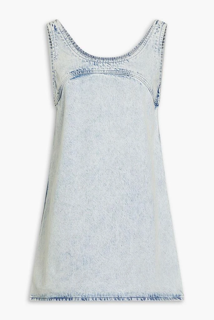 FRAME Faded denim mini dress 1