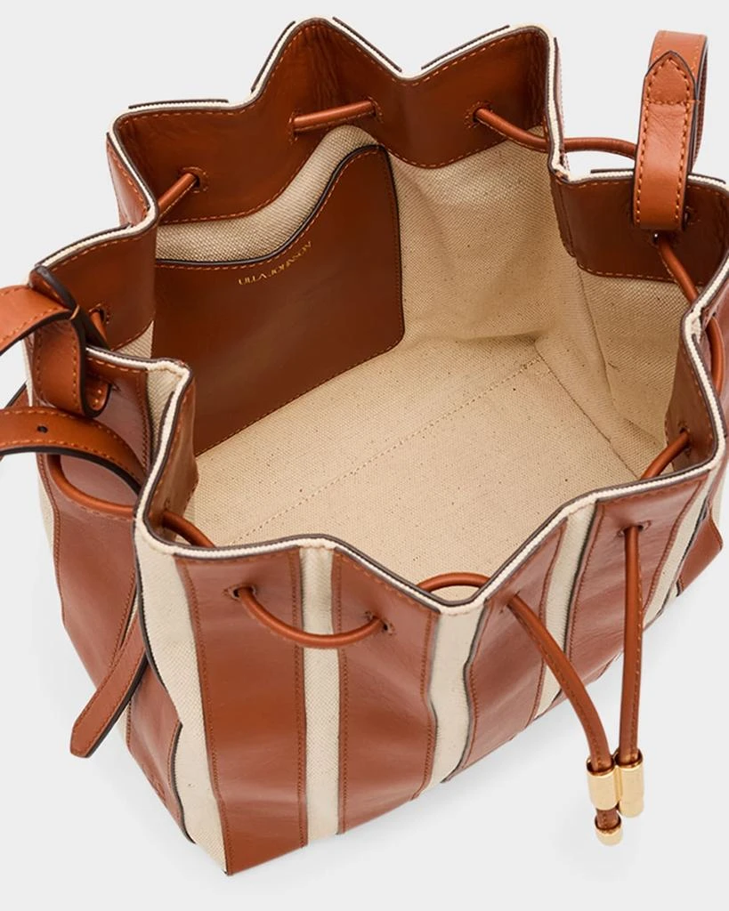 Ulla Johnson Alma Everyday Pleated Leather Bucket Bag 4