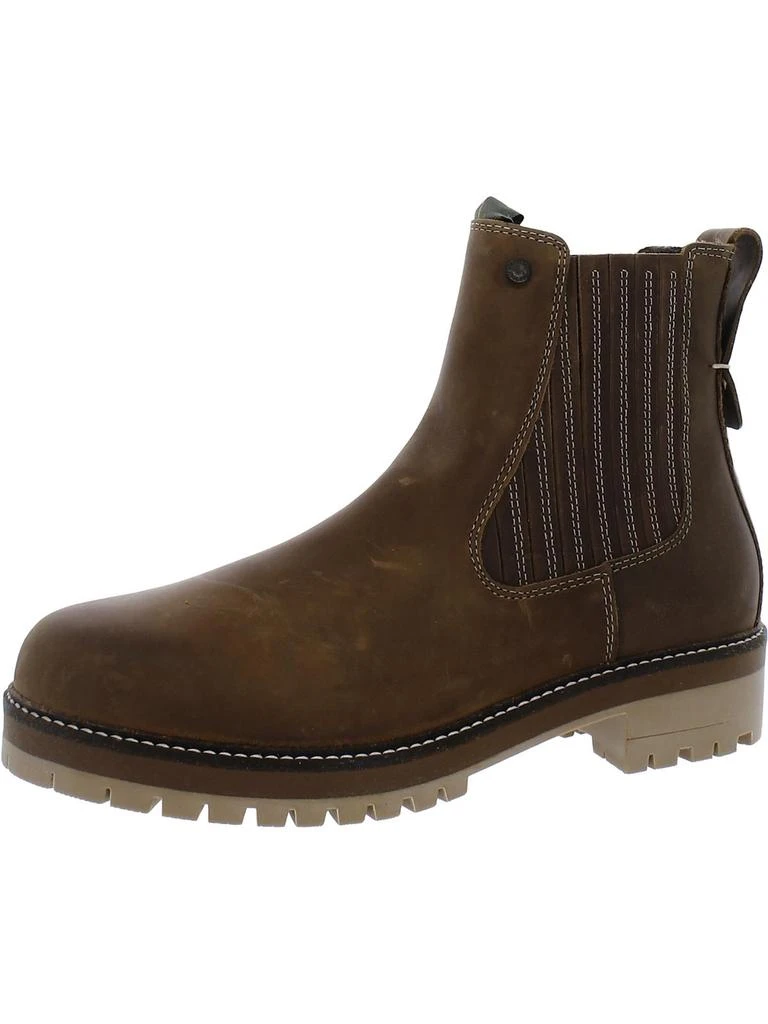 Barbour Joelle Womens Leather Faux Fur Lined Chelsea Boots 1