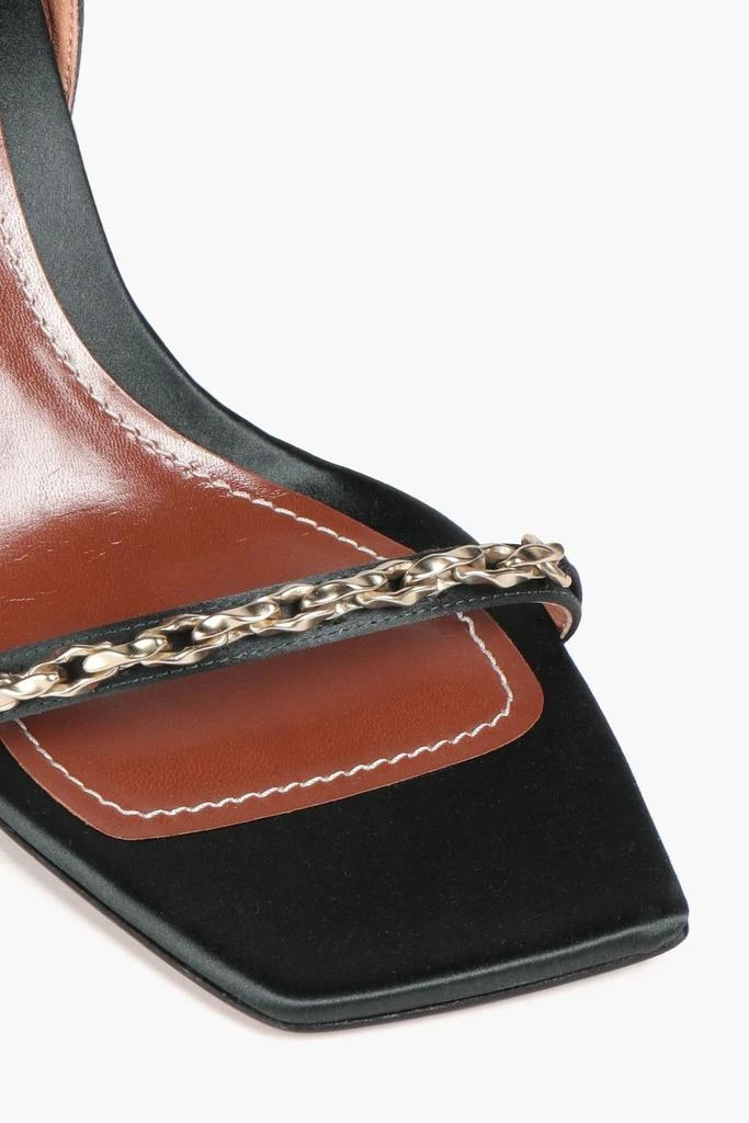 Zimmermann Chain-trimmed satin sandals 4