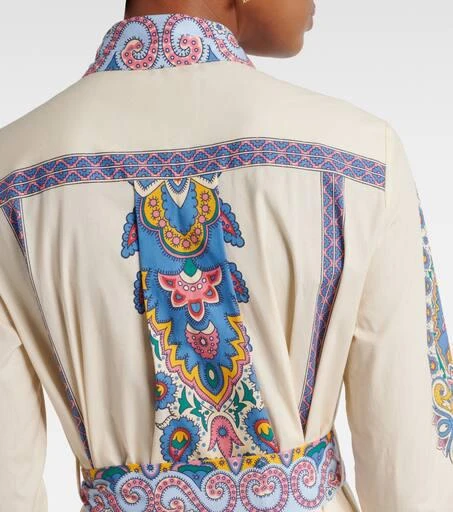 ETRO Printed cotton-blend shirt dress 7